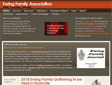 Tablet Screenshot of ewingfamilyassociation.org